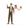 just married illustrations