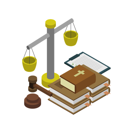 Justice Scale  Illustration