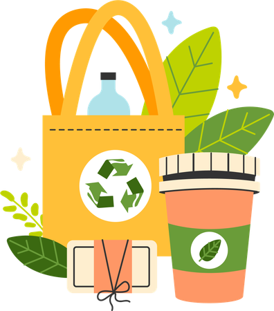 Jute bag  Illustration