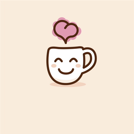 Kaffee Liebe  Illustration