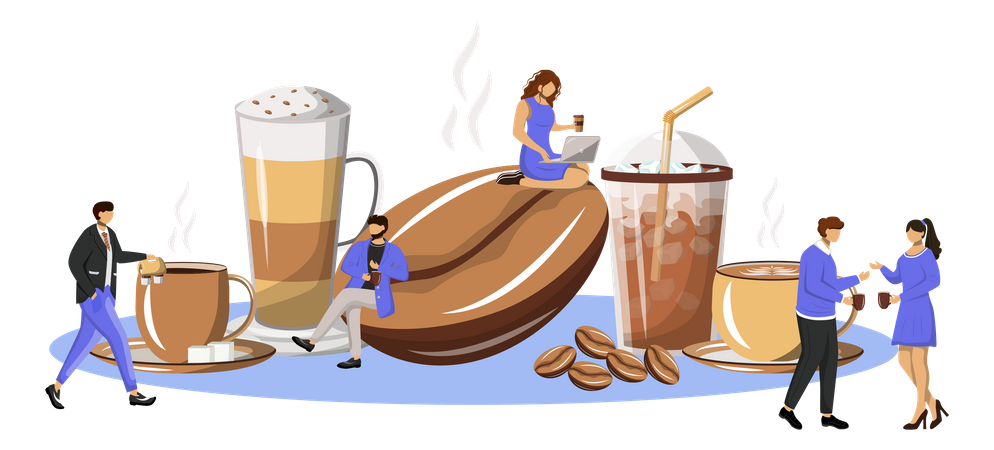 Kaffeekultur  Illustration