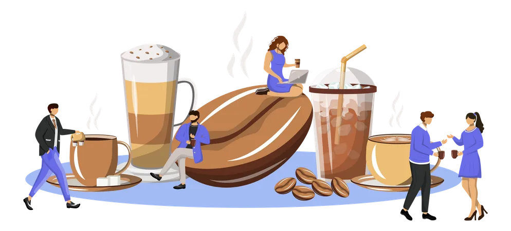 Kaffeekultur  Illustration