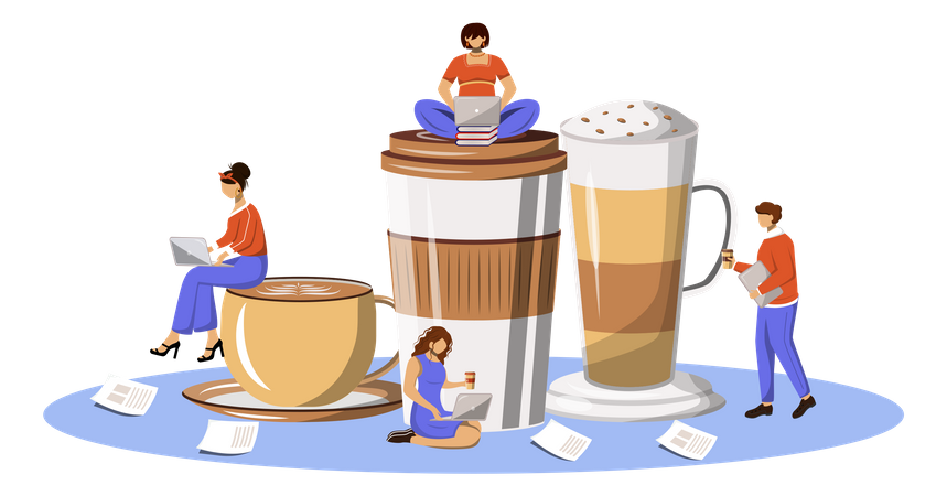 Kaffeekultur  Illustration