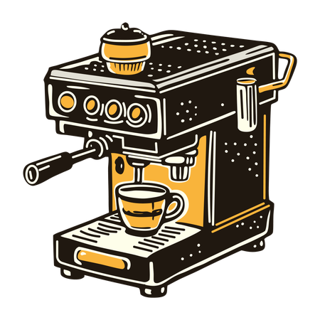 Kaffeemaschine  Illustration