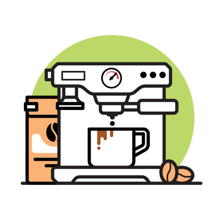 Kaffeemaschine  Illustration