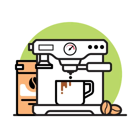 Kaffeemaschine  Illustration