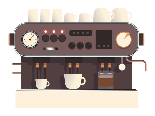 Kaffeemaschine  Illustration