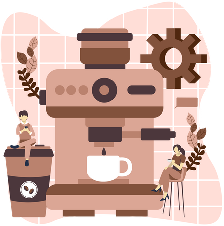 Kaffeemaschine  Illustration