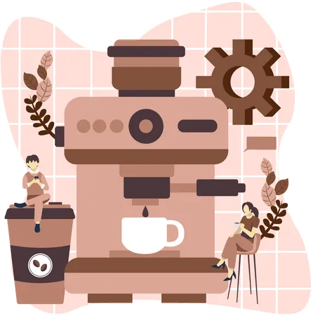 Kaffeemaschine  Illustration