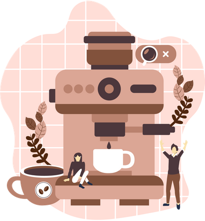 Kaffeemaschine  Illustration