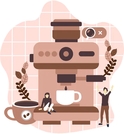 Kaffeemaschine  Illustration