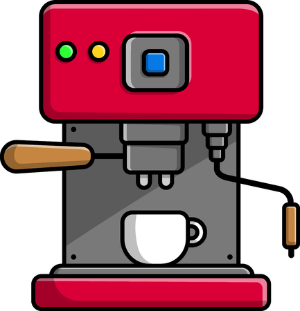 Kaffeemaschinenpad  Illustration