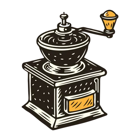 Kaffeemühle  Illustration