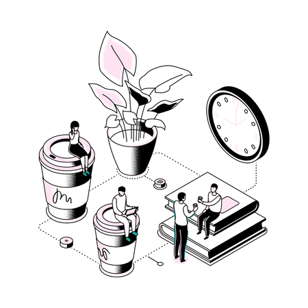 Kaffeepause  Illustration