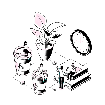 Kaffeepause  Illustration