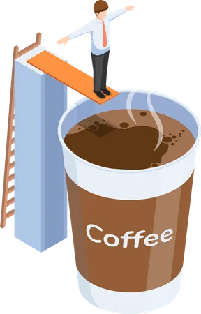 Kaffeepause  Illustration