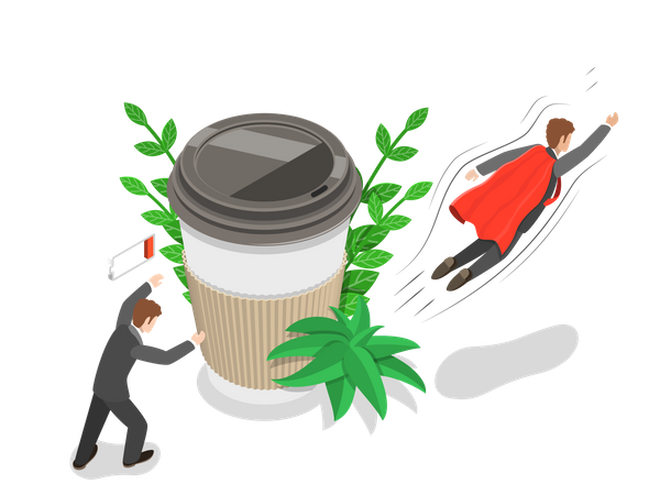 Kaffeepause  Illustration