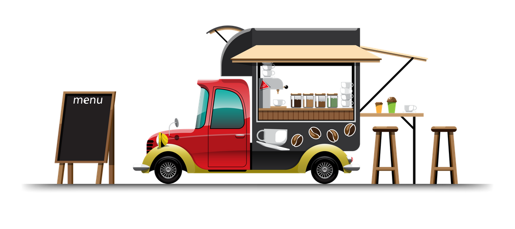 Kaffeetheke  Illustration