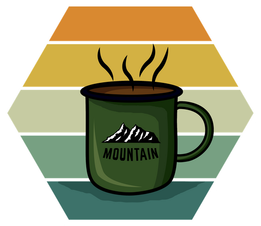 Kaffee trinken  Illustration