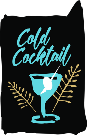 Kalter Cocktail  Illustration