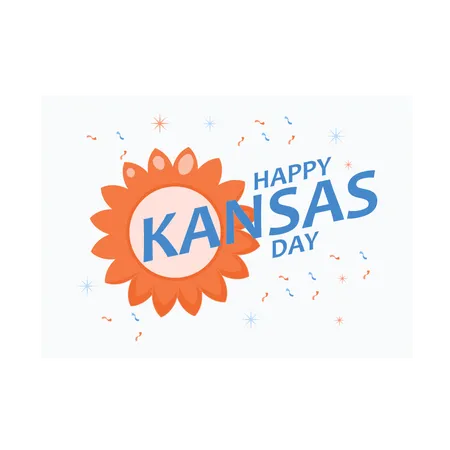 Kansas Day Illustration