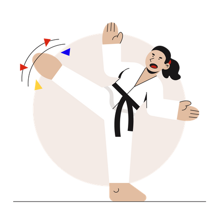 Karate Illustration