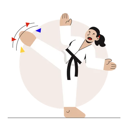 Karate Illustration