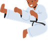 illustrations for karate martial arts