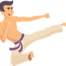 karate fight illustration