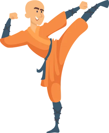 Karate Fighter Illustration