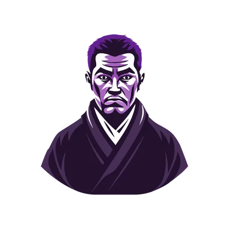 Karate-Mann  Illustration