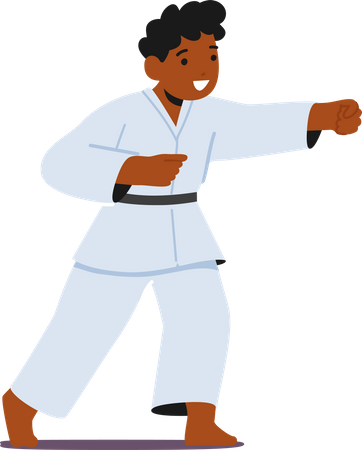Niño, niño, karate  Ilustración