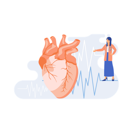 Kardiologische Klinik  Illustration