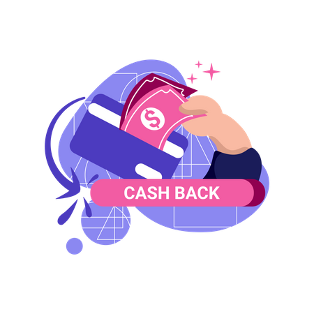 Karten-Cashback  Illustration