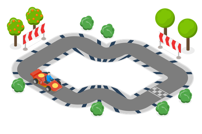 Kart Esporte  Ilustração