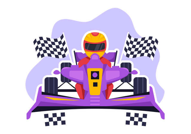 Karting Sport  イラスト