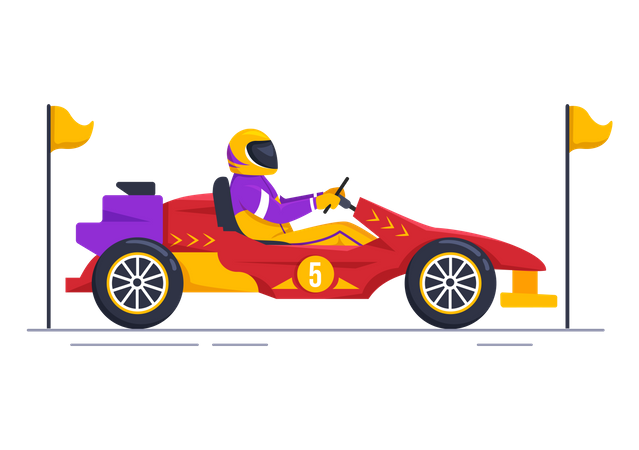 Karting Sport  イラスト