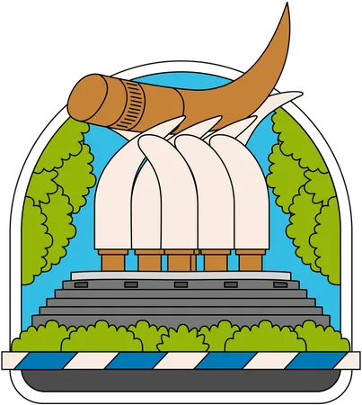 Kartonyono Monument  Illustration