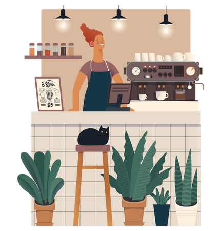 Katzencafé  Illustration