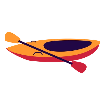 Bateau-kayak  Illustration