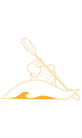 Kayak Sport Illustration