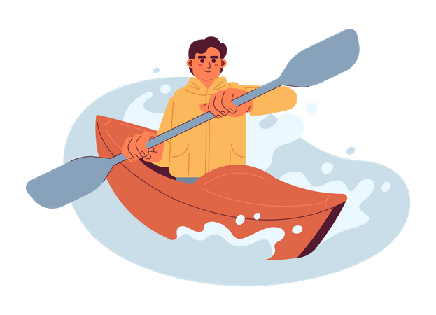 Kayaking competition  Illustration