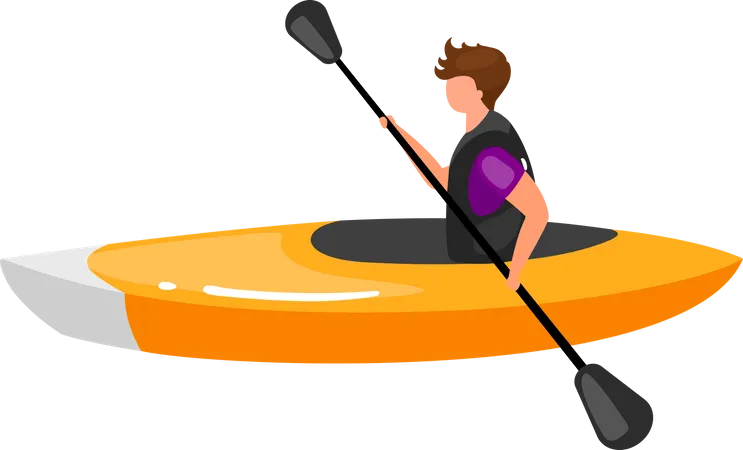 Kayaking  Illustration