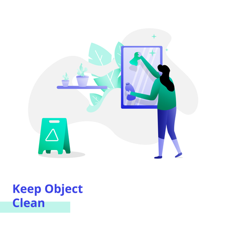 Keep Object Clean  일러스트레이션