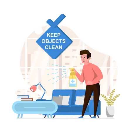 Keep Objects Clean Illustration