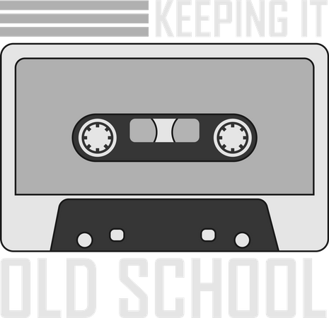 Keeping It Old School  Illustration