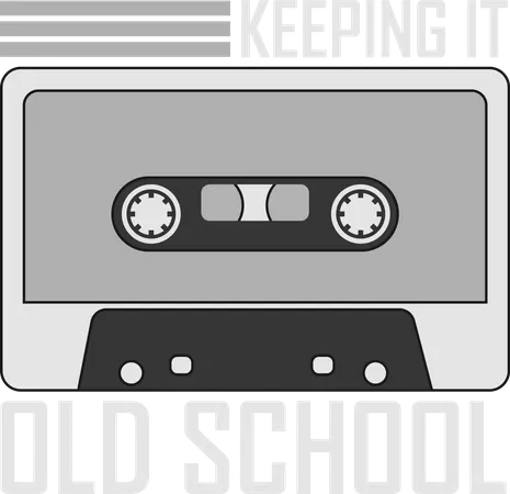 Keeping It Old School  Illustration