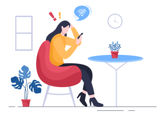 Kein Internet  Illustration