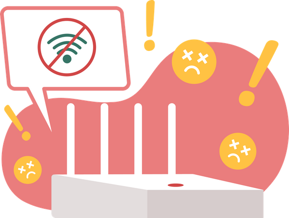 Kein Routersignal  Illustration