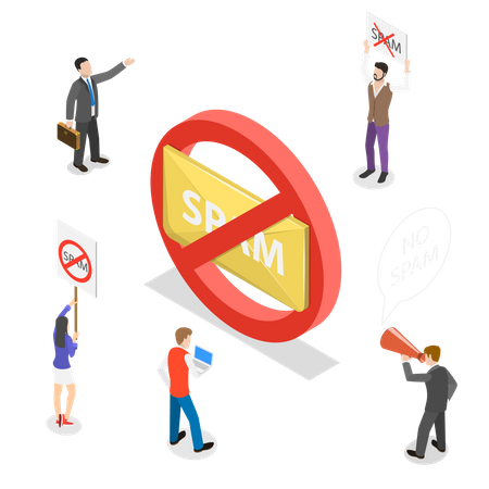Kein Spam  Illustration